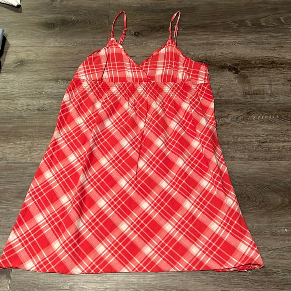 red mini dress